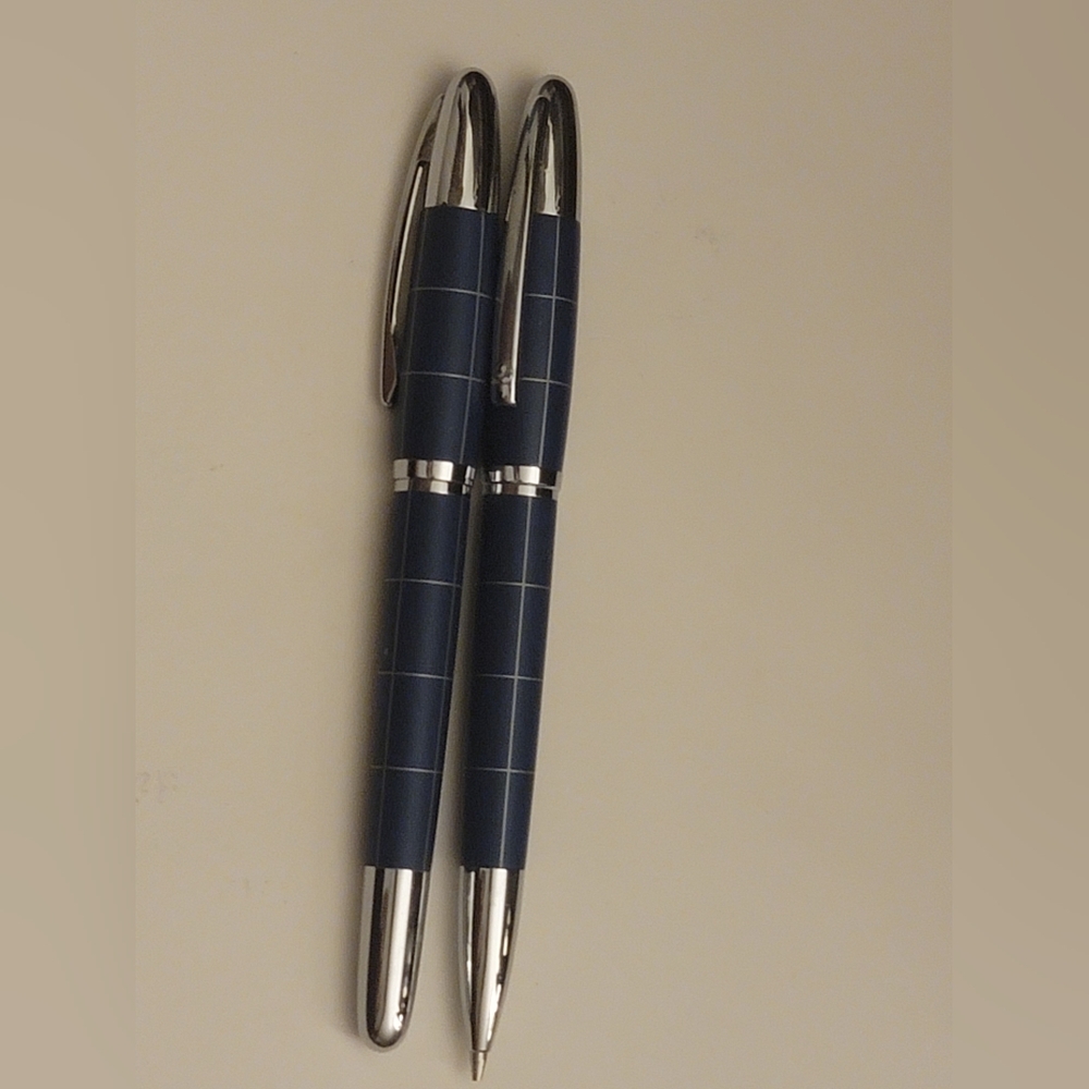 New FORAY Rollerball Pen And Mechanical Pencil Gift Set, Medium Point, Black In